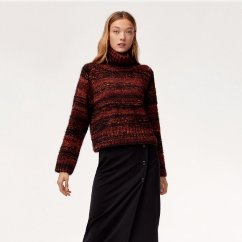 Babaton Titus Cropped Turtleneck Sweater🍁